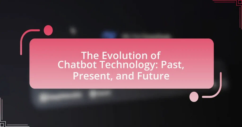 The Evolution of Chatbot Technology: Past, Present, and Future