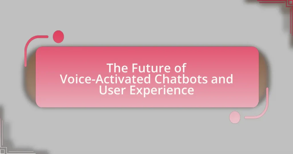 The Future of Voice-Activated Chatbots and User Experience