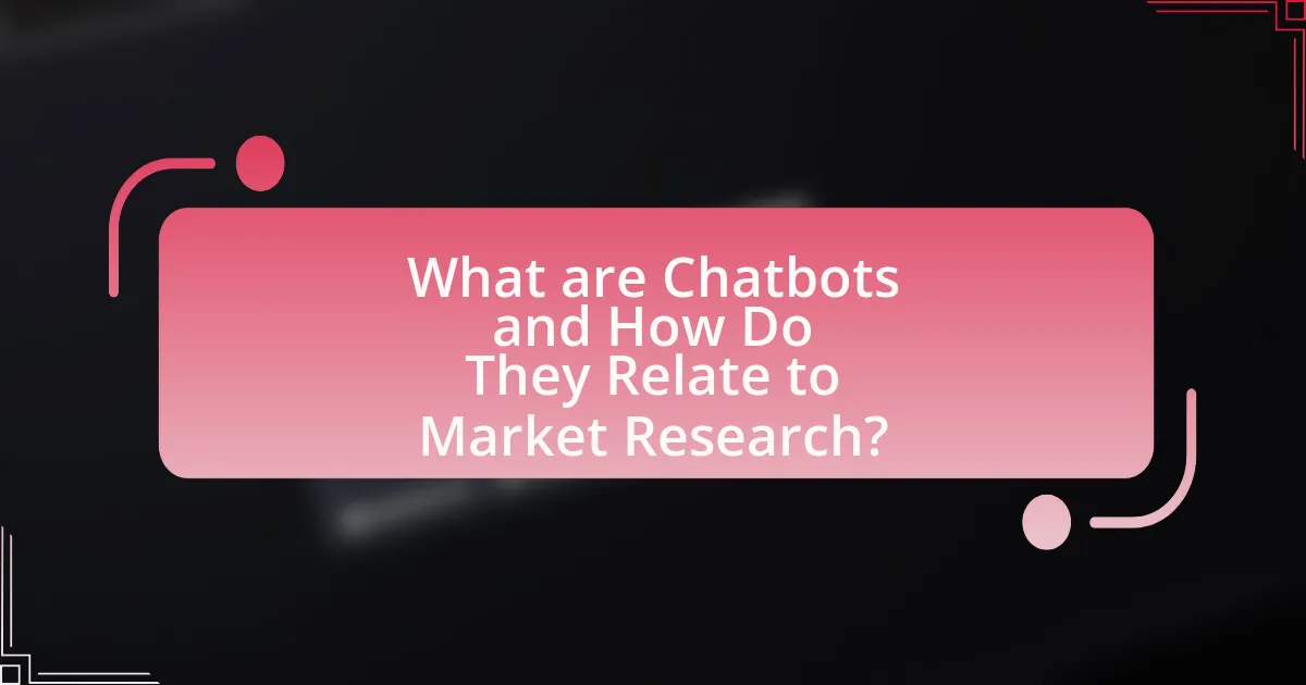 What are Chatbots and How Do They Relate to Market Research?