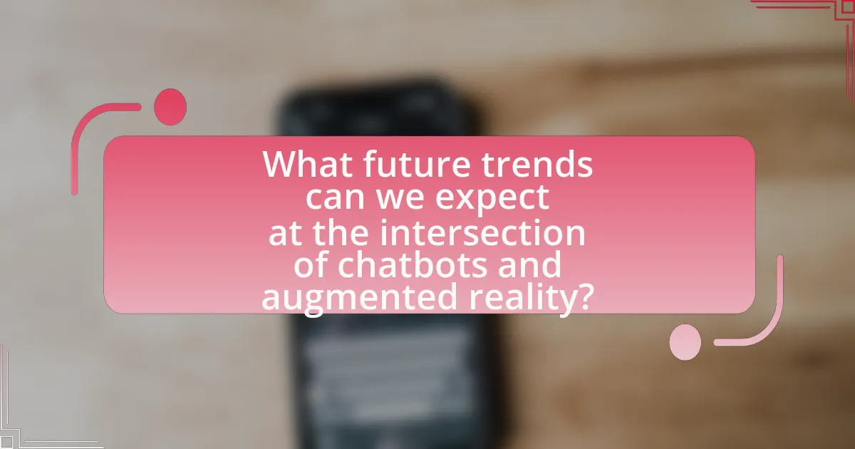 What future trends can we expect at the intersection of chatbots and augmented reality?