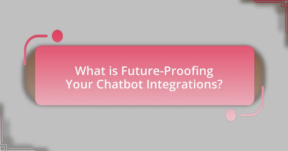 What is Future-Proofing Your Chatbot Integrations?