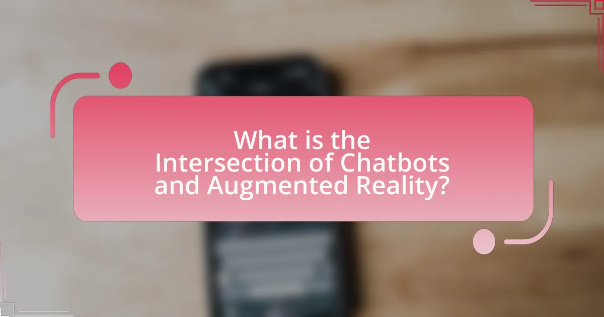 What is the Intersection of Chatbots and Augmented Reality?