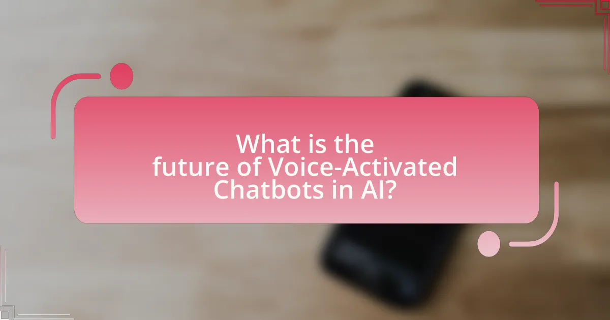 What is the future of Voice-Activated Chatbots in AI?
